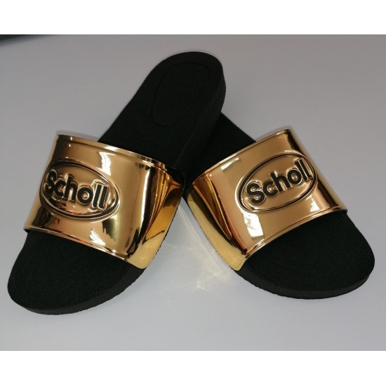 Scholl papucs Wow arany/fekete